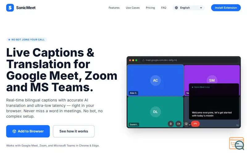 Screenshot of SonicMeet
