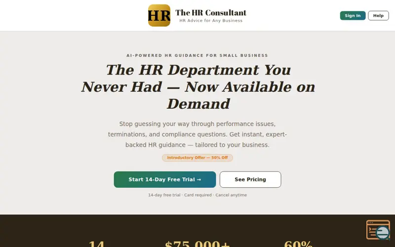 Screenshot of The HR Consultant