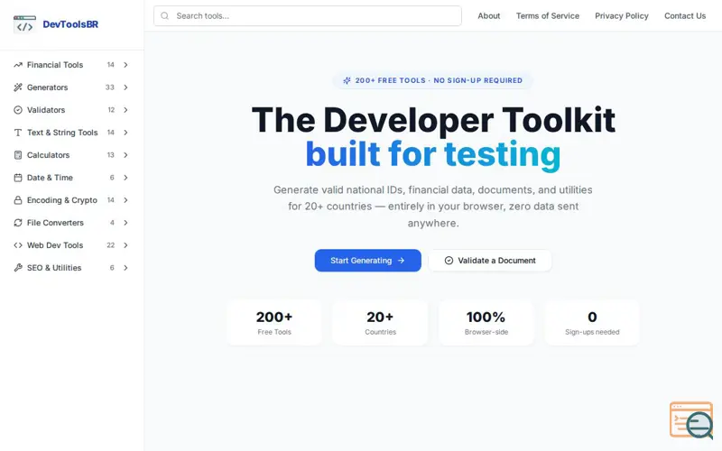 Screenshot of DevToolsBR