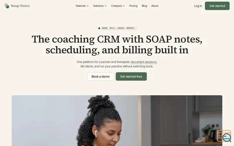 Screenshot of Soap Notes