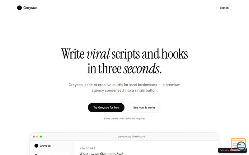 Screenshot of Greysco 