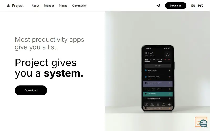 Screenshot of Project — Life Planner