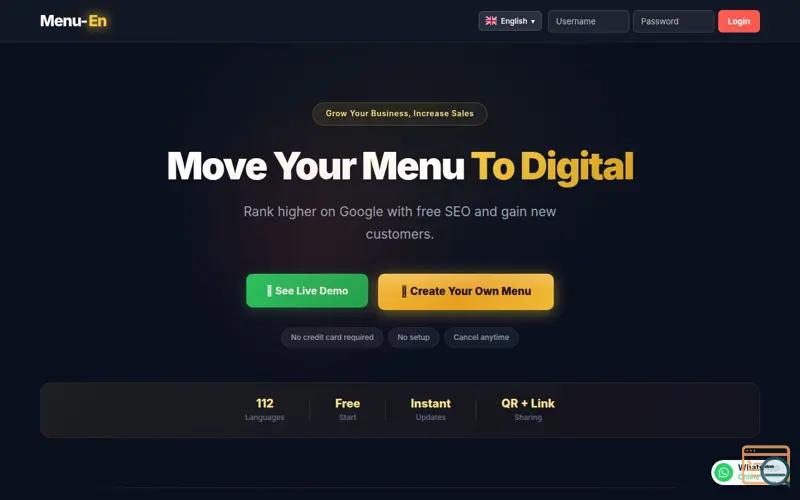 Screenshot of Menu-TR
