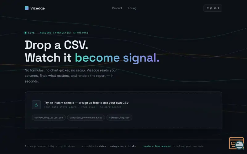 Screenshot of Vizedge