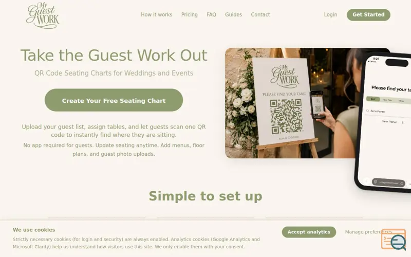 Screenshot of MyGuestWork