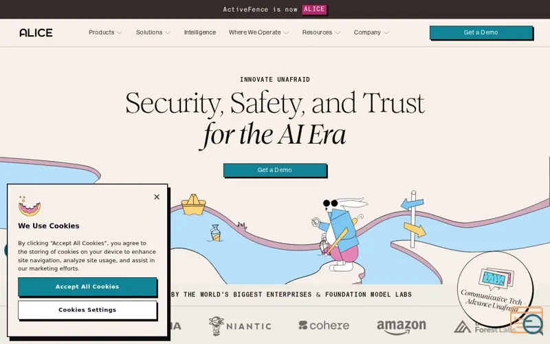 Screenshot of Alice, a launch using Claydar