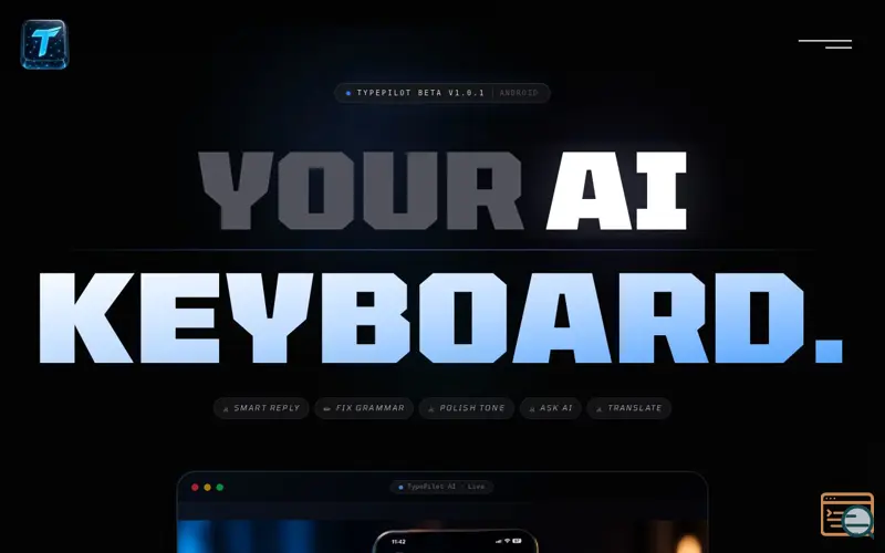 Screenshot of TypePilot AI