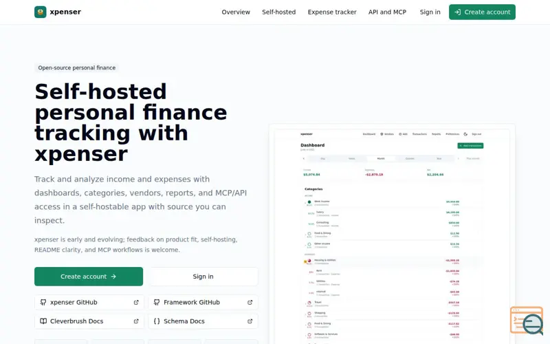Screenshot of xpenser