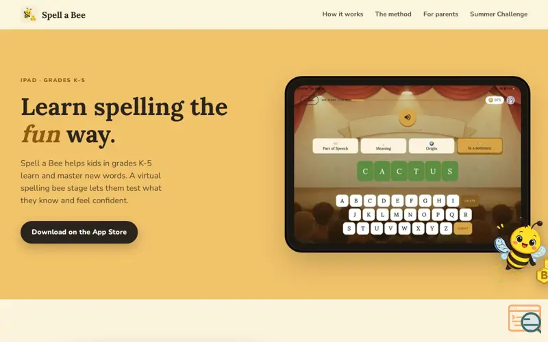 Screenshot of Spellabee