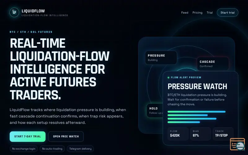 Screenshot of LiquidFlow