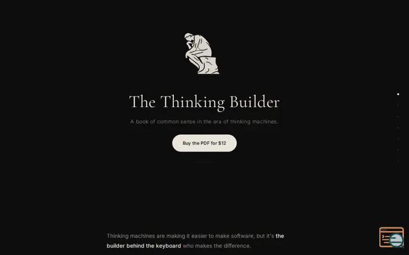 Screenshot of The Thinking Builder