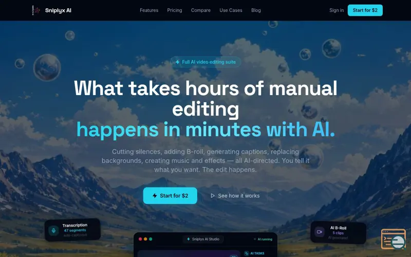 Screenshot of Sniplyx AI