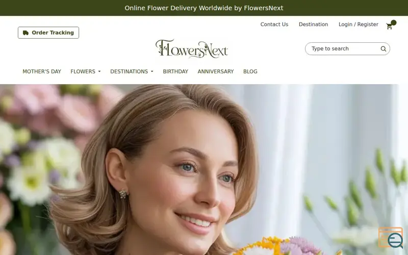 Screenshot of Flowersnext