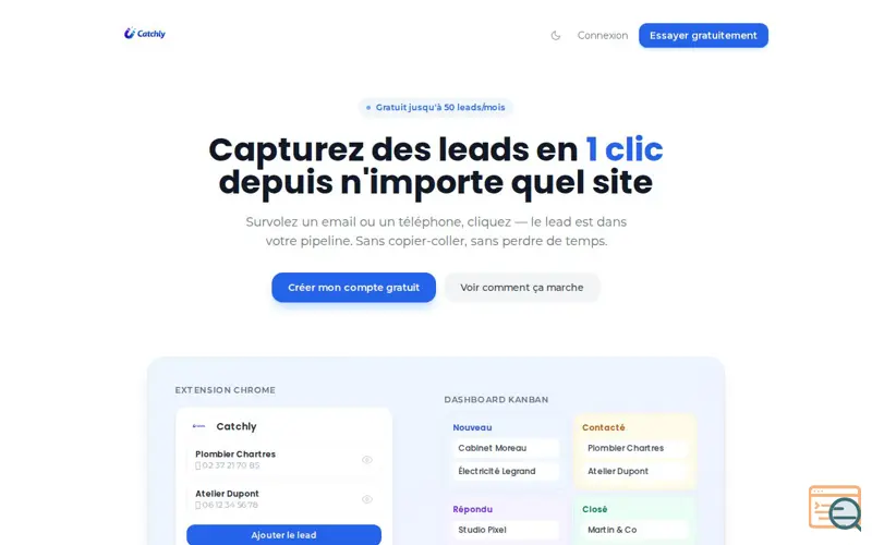 Screenshot of Catchly