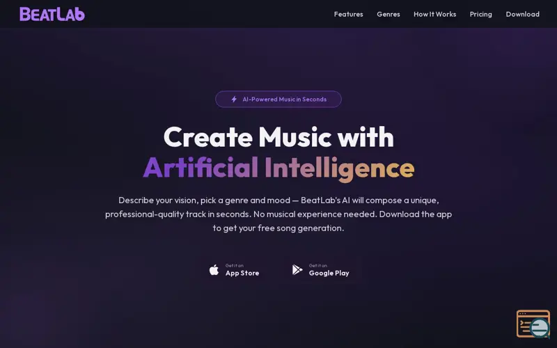Screenshot of BeatLab - AI Music Generator