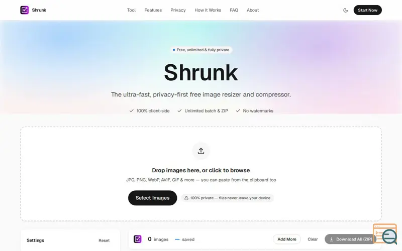 Screenshot of Shrunk