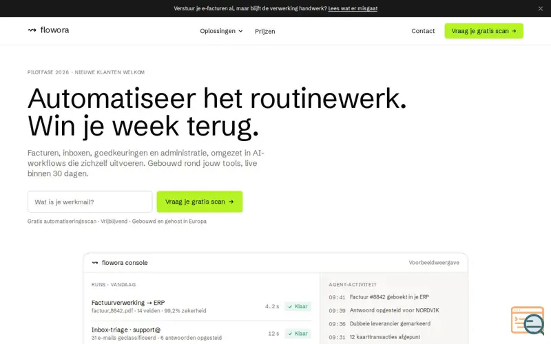 Screenshot of Flowora