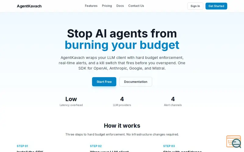 Screenshot of AgentKavach