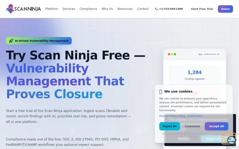 Screenshot of Scan Ninja AI