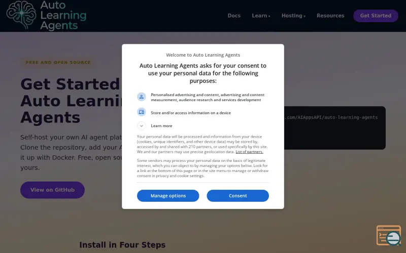 Screenshot of Autolearningagents