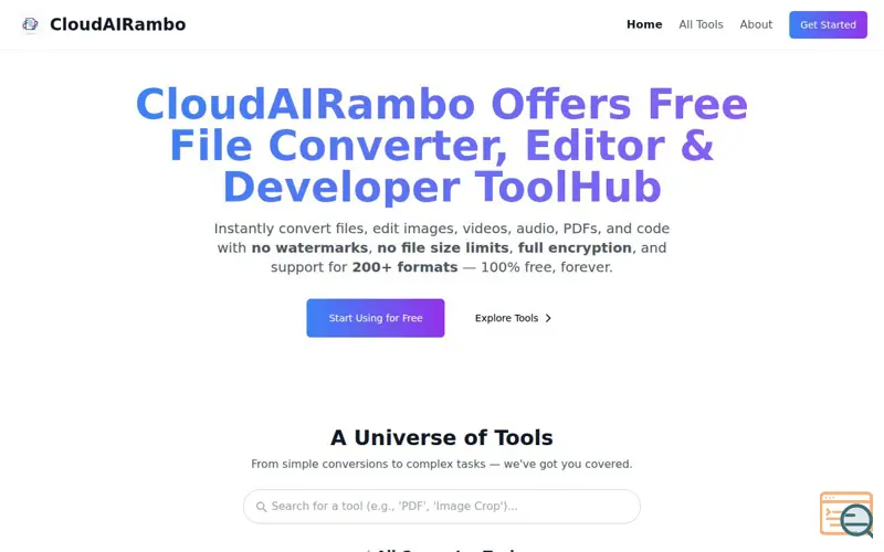 Screenshot of CloudAIPDF
