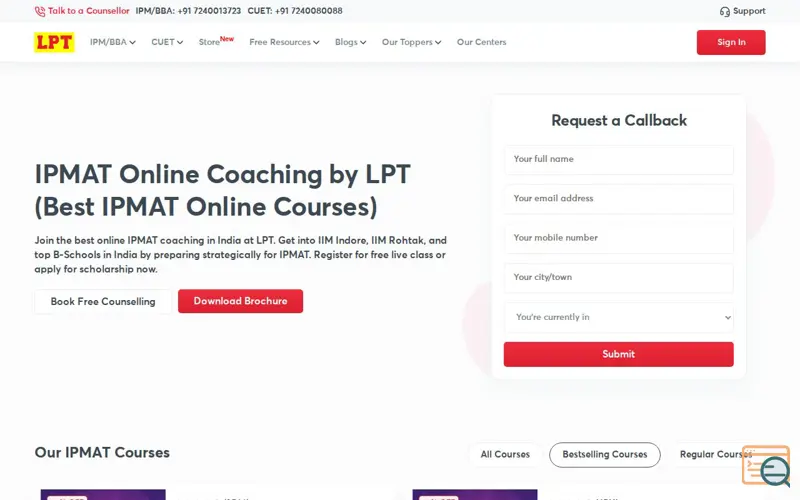 Screenshot of LPTedtech, a launch using CryptoJS
