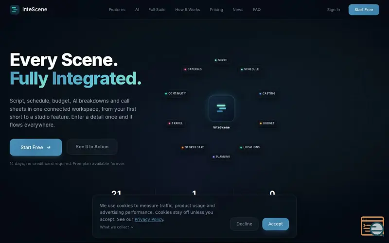 Screenshot of InteScene