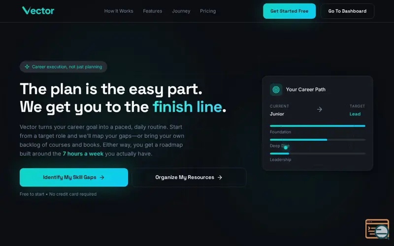 Screenshot of Vector