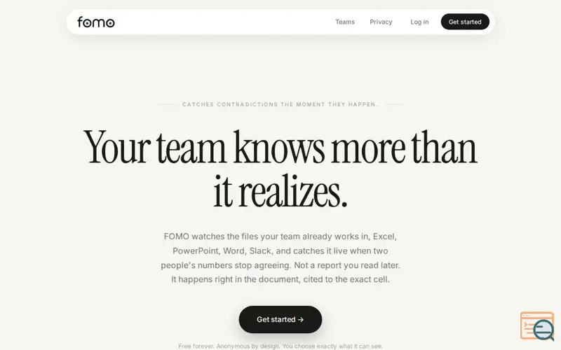 Screenshot of Usefomo