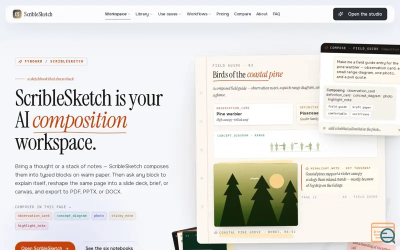 Screenshot of ScribleSketch