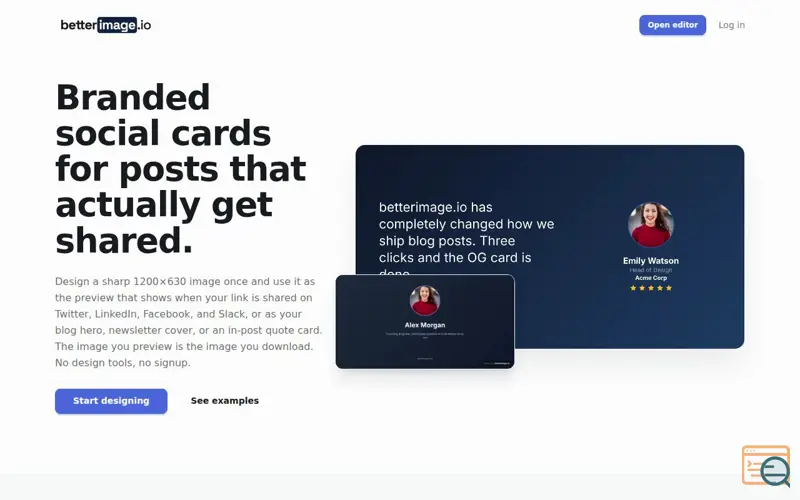 Screenshot of betterimage.io