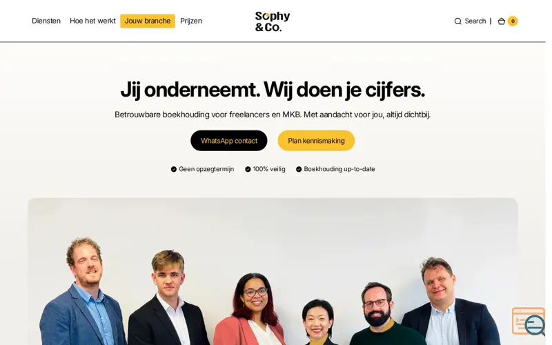 Screenshot of Sophy &Co.