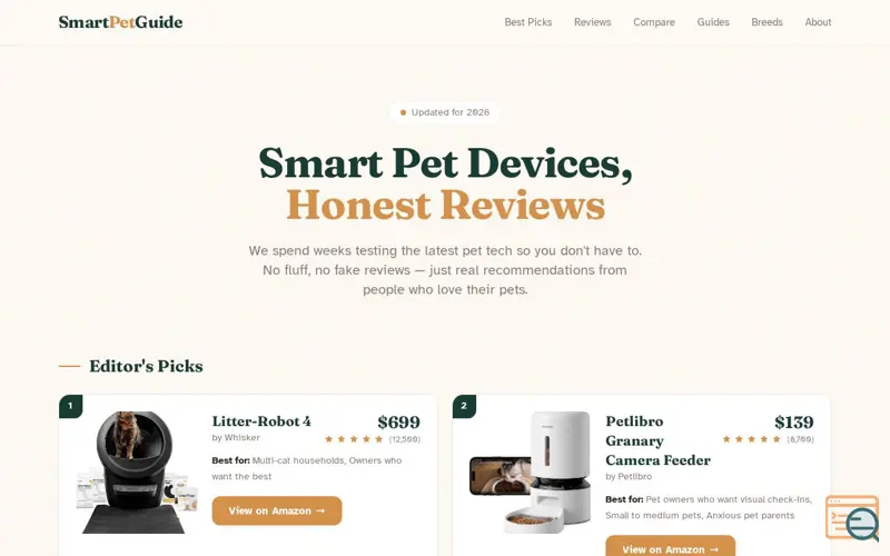 Screenshot of SmartPetGuide