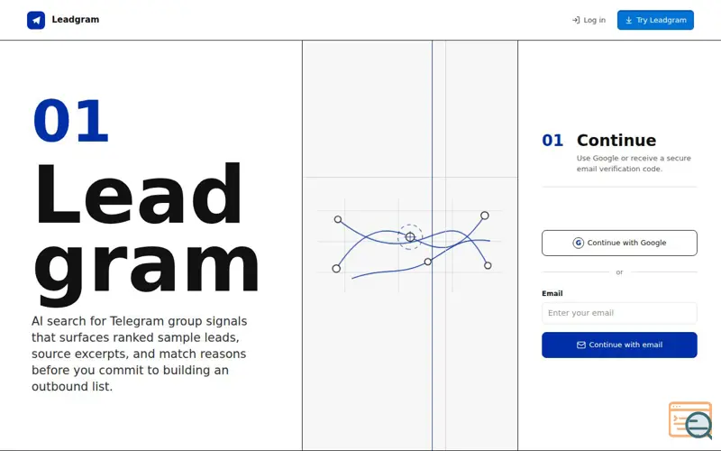 Screenshot of Leadgram