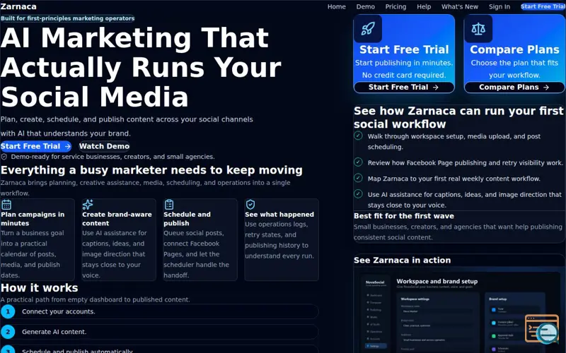Screenshot of Zarnaca