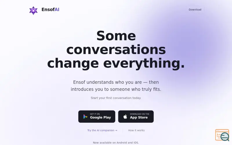 Screenshot of EnsofAI 