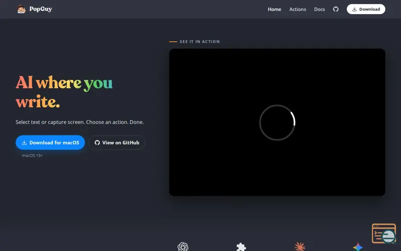 Screenshot of PopGuy