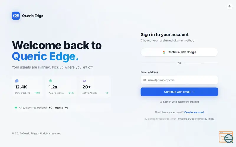 Screenshot of Queric Edge