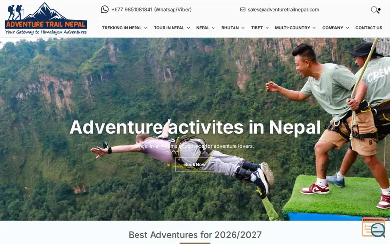 Screenshot of Adventure Trail Nepal