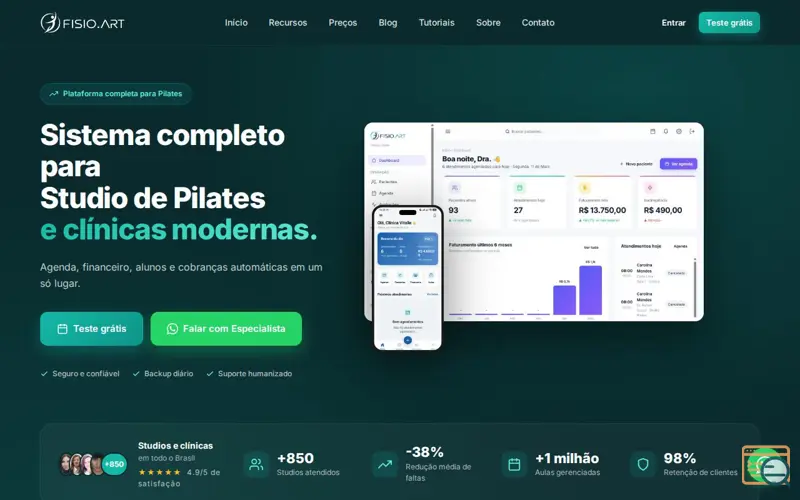 Screenshot of Fisio.Art
