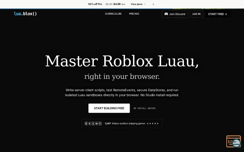 Screenshot of Luablox