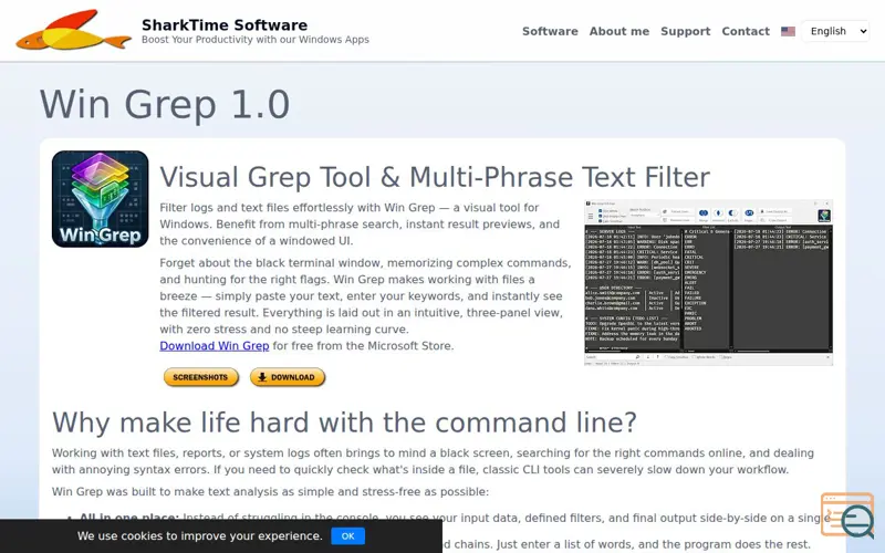 Screenshot of Win Grep 1.0