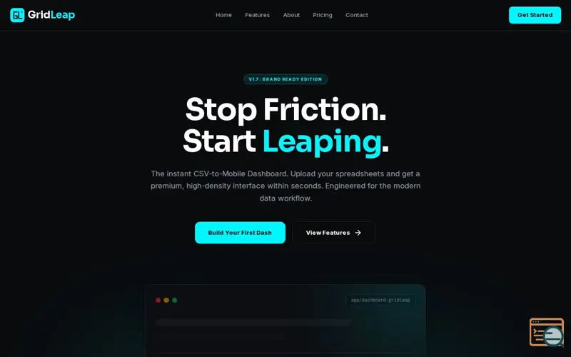 Screenshot of GridLeap