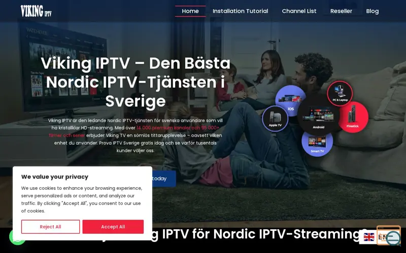 Screenshot of viking iptv