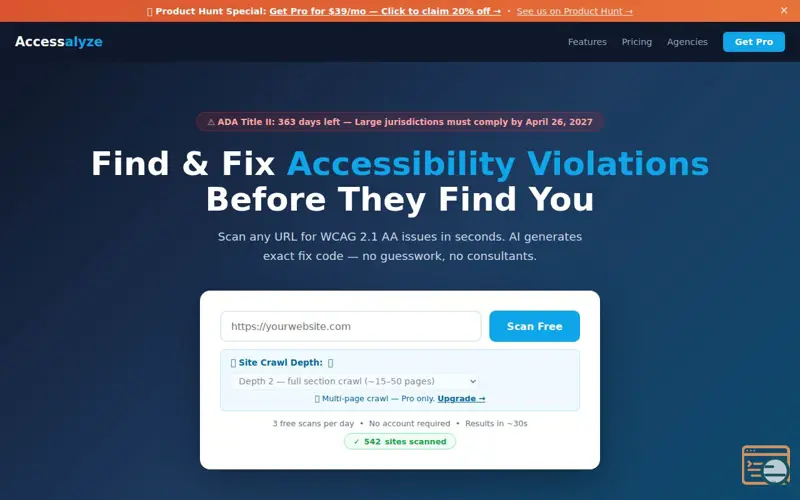Screenshot of Accessalyze
