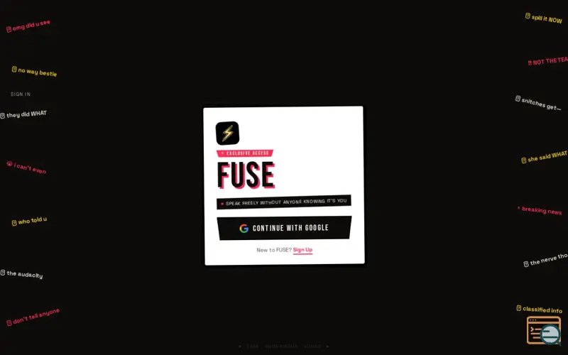 Screenshot of Fuse: Semi-anonymous community app