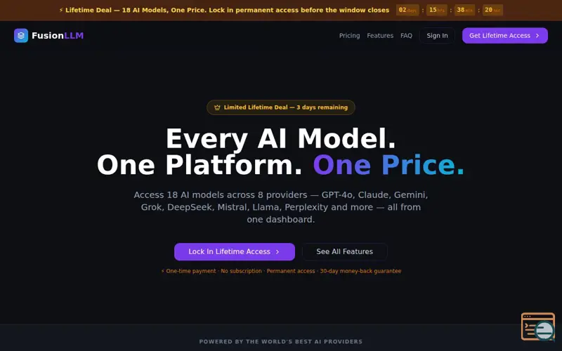 Screenshot of Fusion AI Suite