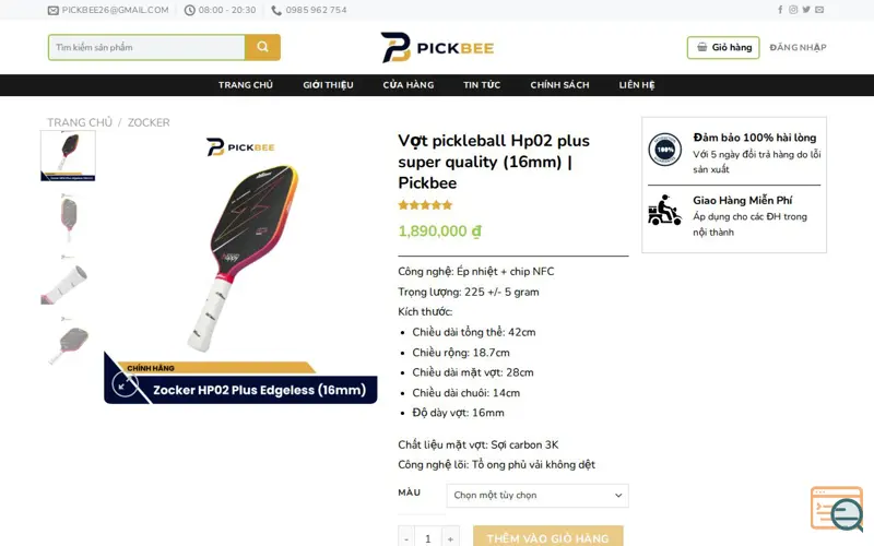 Screenshot of Thể thao Pickbee