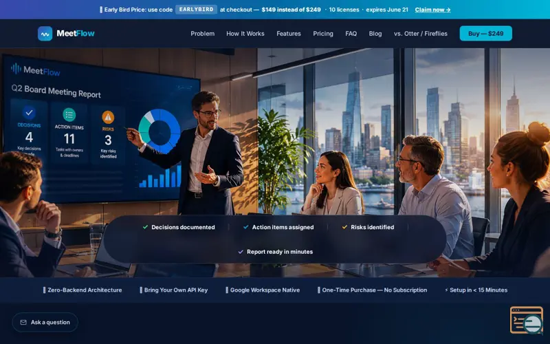 Screenshot of MeetFlow