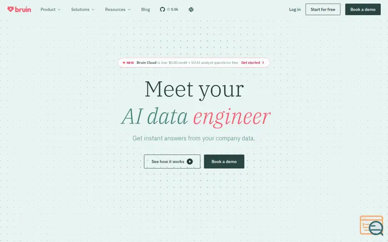 Screenshot of Bruin, a launch using JetBrains